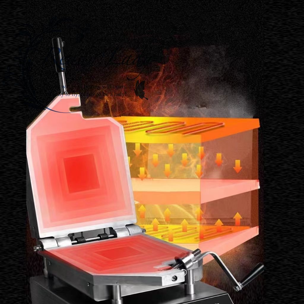 【ケーリーフショップ】電気 イカせんべい せんべい焼き機 プレス式 両面焼き単相 ス デジタルディスプレイ付き