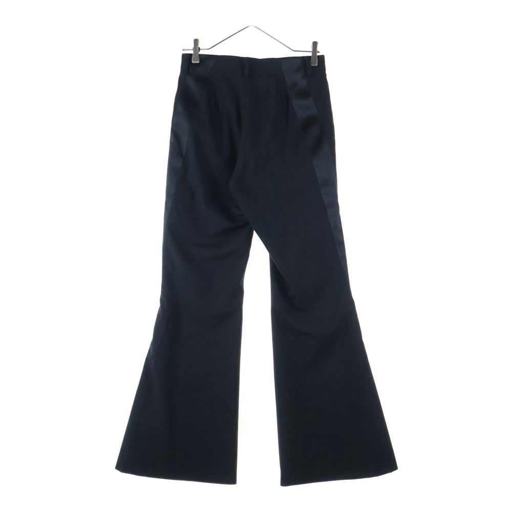 Sacai サカイ ウール混 サイドライン フ スラックス パンツ ブラック 23-06624