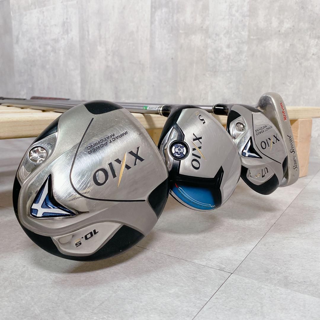 X707 左利き レフティ ゼクシオ メンズ ゴルフ クラブ セット 14点