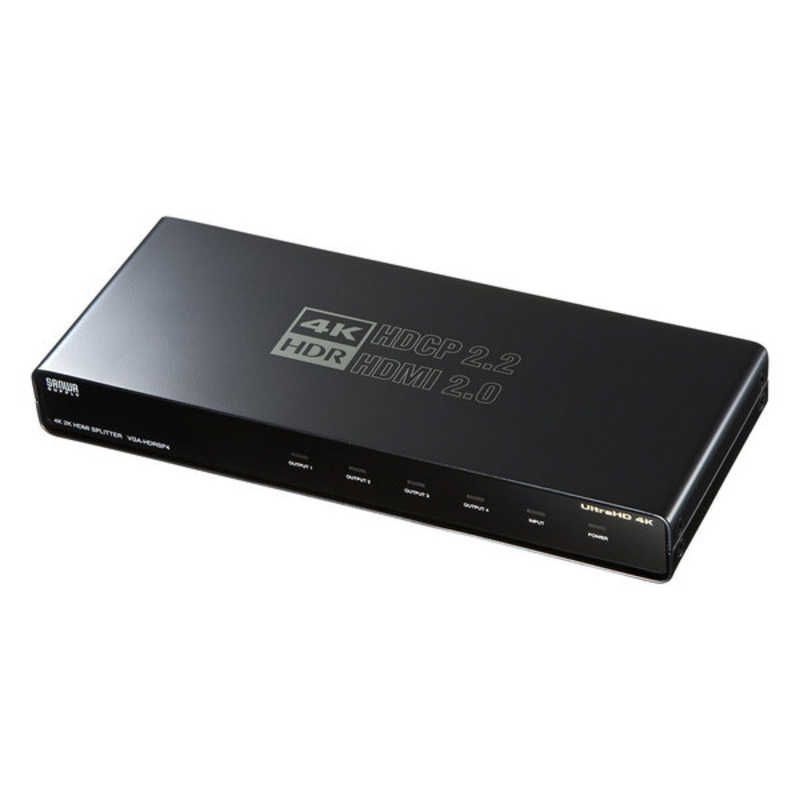 送料無料 ♥ 未開梱 サンワサプライ ４Ｋ ６０Ｈｚ ＨＤＲ対応ＨＤＭＩ分配器 ４分配 VGA-HDRSP4