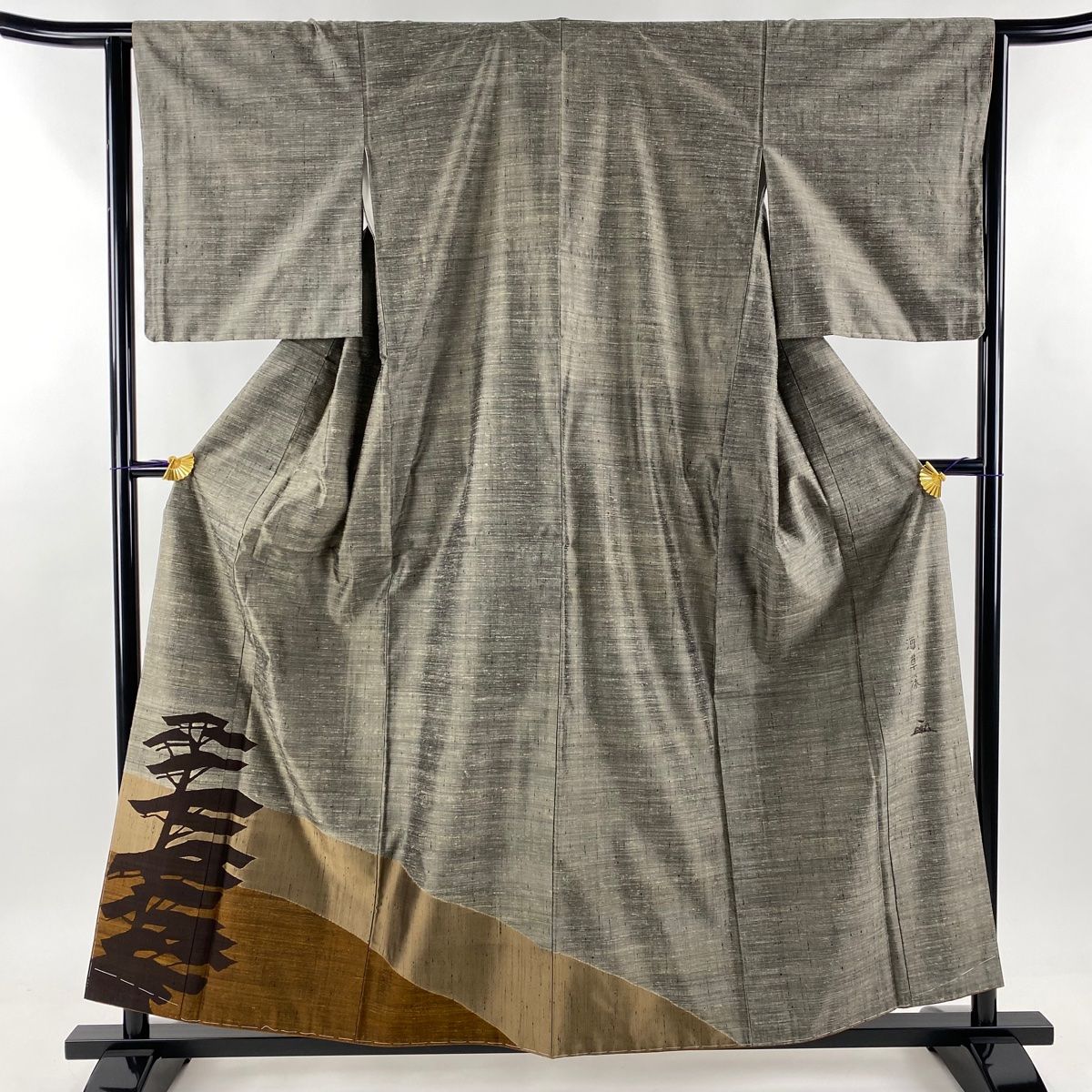 付下げ 身丈156.5cm 裄丈64cm M 袷 ますいわ屋 能州紬 