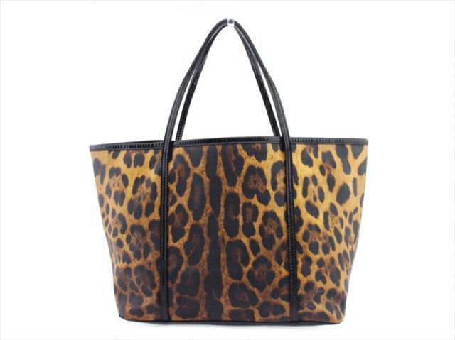Dolce&Gabbana ヒョウ柄&エナメル　バッグ Dolce&Gabbana ヒョウ柄&エナメル バッグ