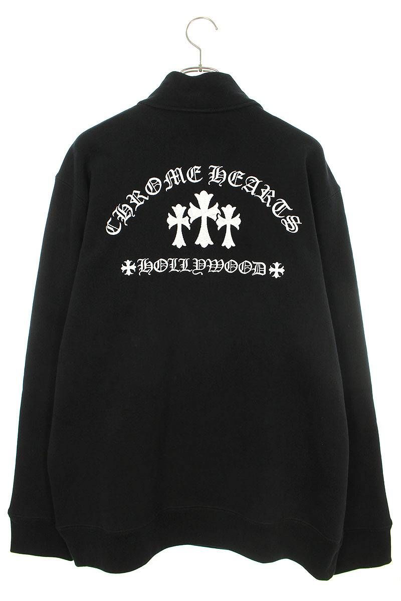 CHROME HEARTS (クロムハーツ) M YKT U TARDY SWEEP HLF ZIP ロゴ刺繍 