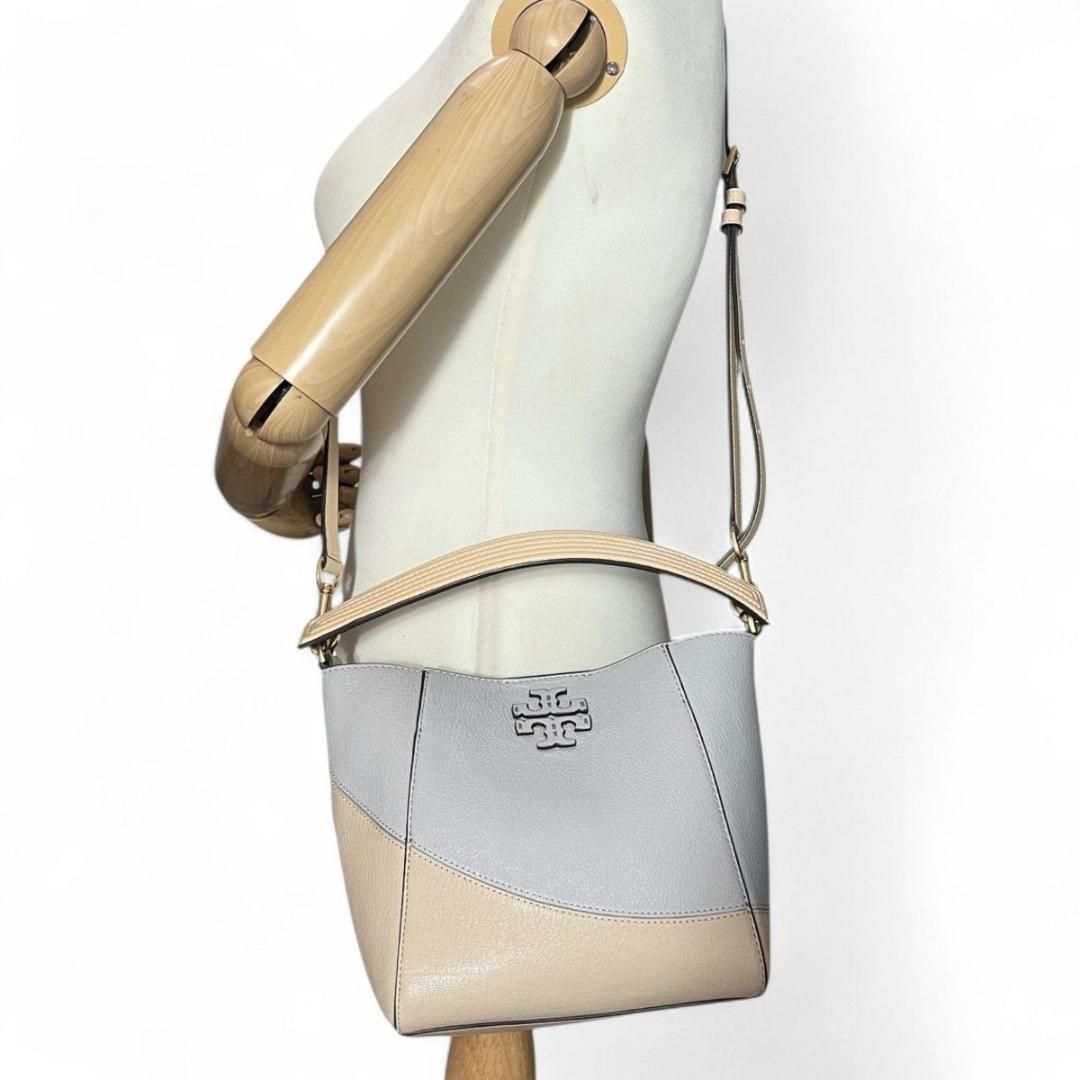極美品 Tory Burch トリーバーチ マックグロー スモール バケット