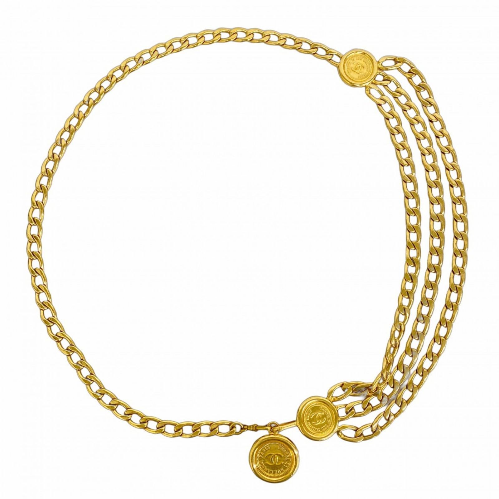 シャネル(Chanel) シャネル ベルト ゴールド チェーンレディース