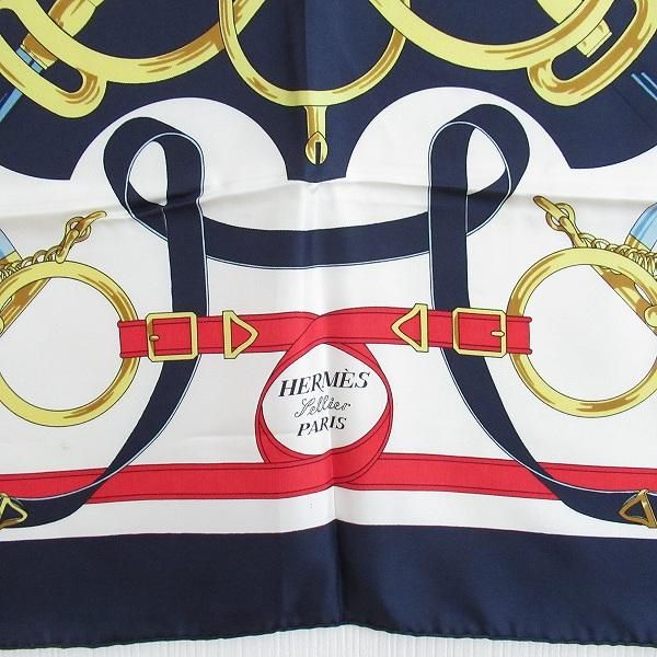 apzs エルメス HERMES スカーフ カレ90 Eperon d'or Tellier