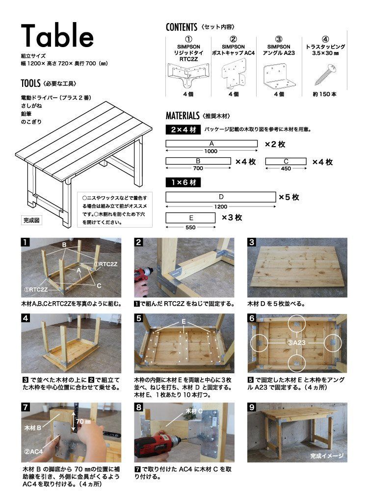 数量 Strong-Tie ビギナー向けDIYキット SIMPSON 金具 ねじセット シンプソンストロングタイ HRDEVELOPMENT_JP