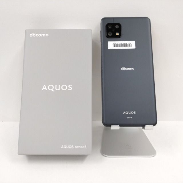 AQUOS sense6 SH-54B docomo ブラック 送料無料 本体 n09517 - メルカリ
