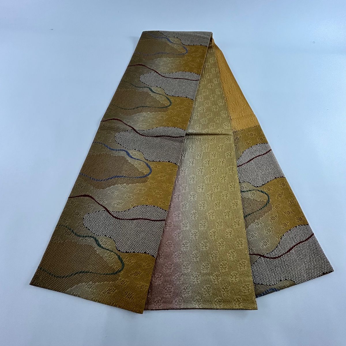 (最終市) No.2406 未使用シリーズ正絹菱縞箔袋帯　超美品 楽天市場】袋帯 正絹 未使用の通販