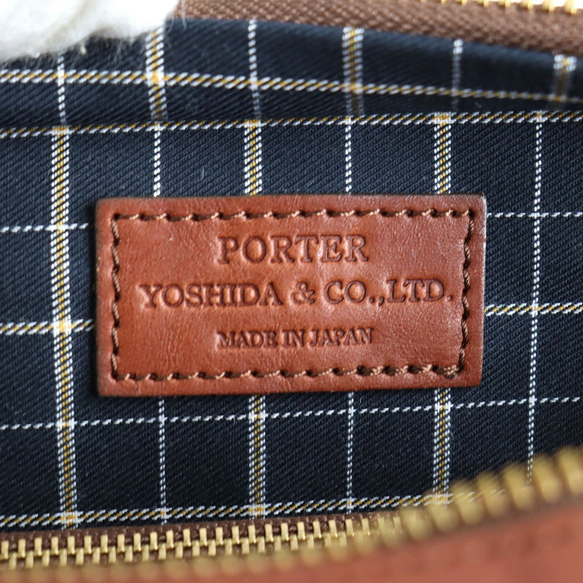 未使用品◇日本製 PORTER ポーター／吉田カバン ヘリテージ レザー 
