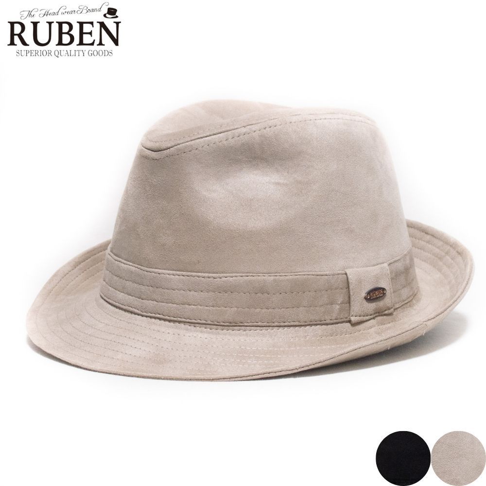 RUBEN ルーベン エコスエード 中折れハット