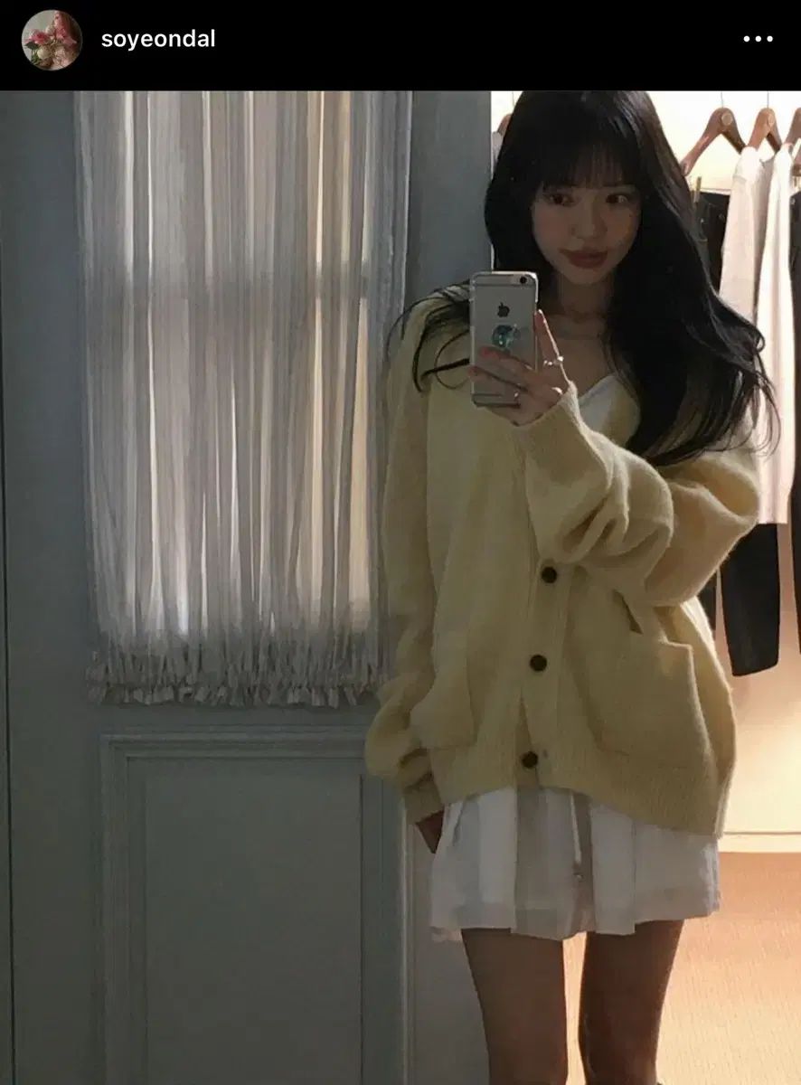 The Barnnet(ザ・バーネット) Yellow Saddle Shaggy 【CONTRAST】 Cardigan