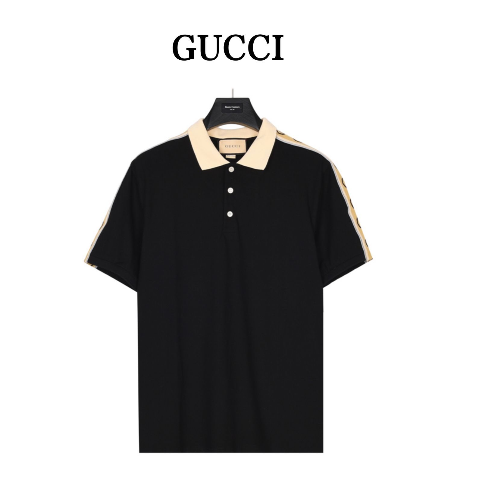 今日 Gucci Reflective Tape Polo Shirt レフレクティブテープポロシャツ