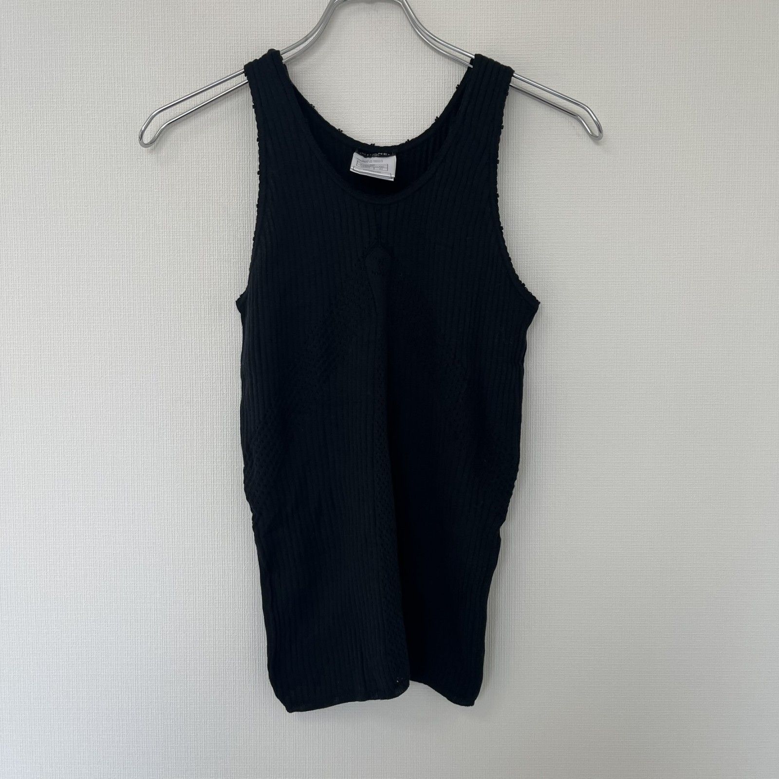 CHANEL】シャネル ニットタンクトップ ノースリーブニット ニット  