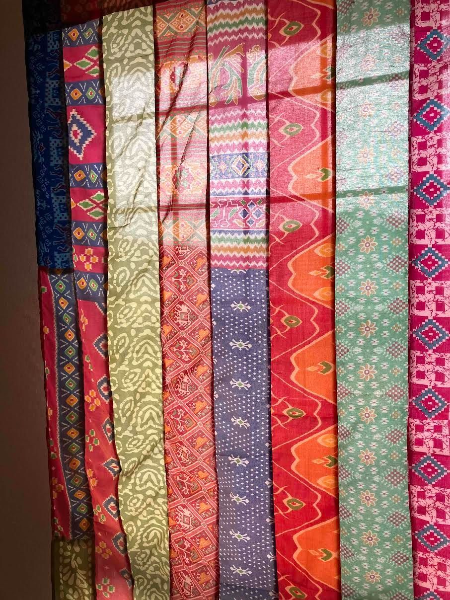 シルク カーテン インドサリー #A9 シングル - メルカリ