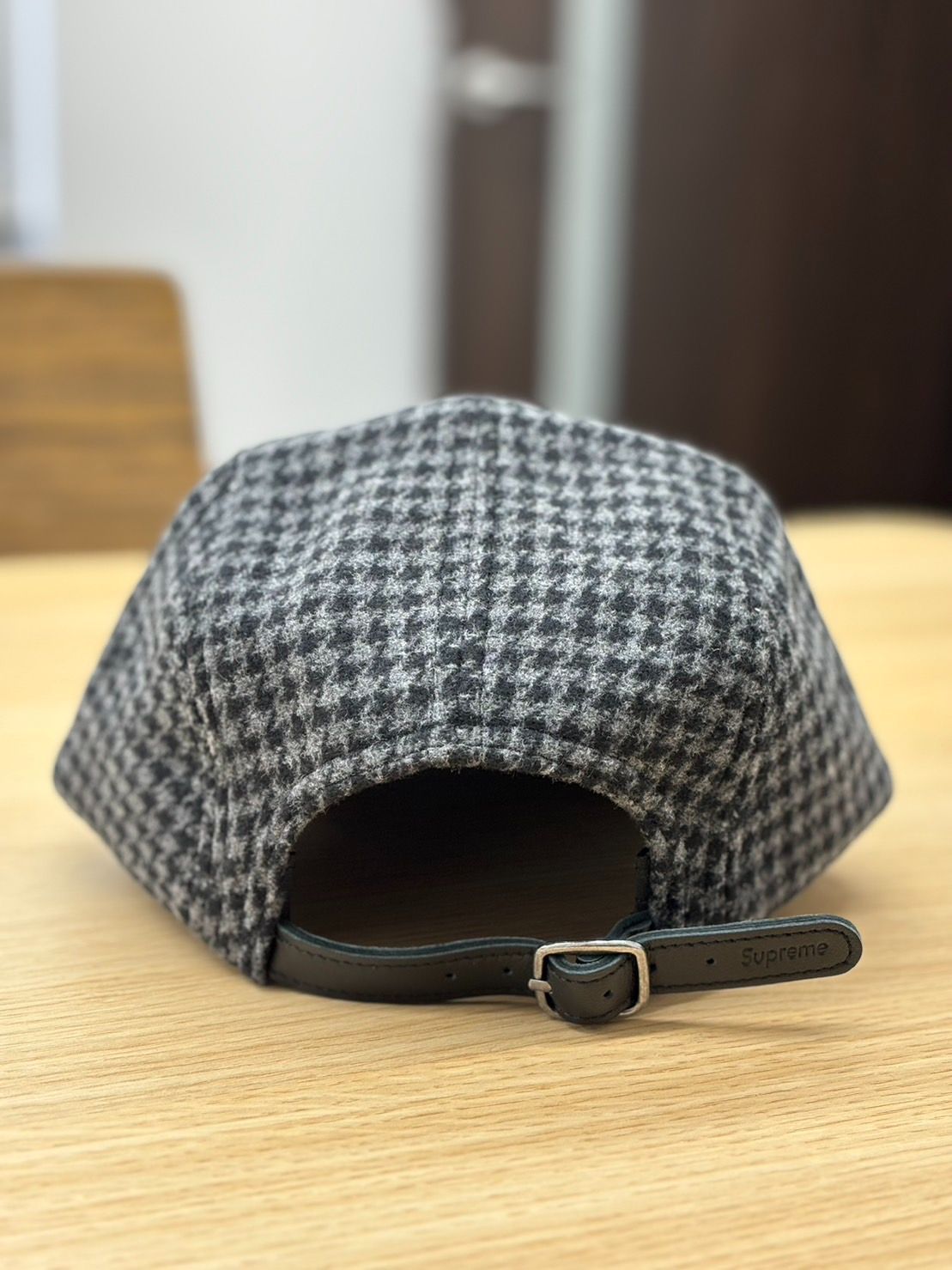 並行輸入】Supreme Houndstooth Wool Camp Cap 23fw - メルカリ