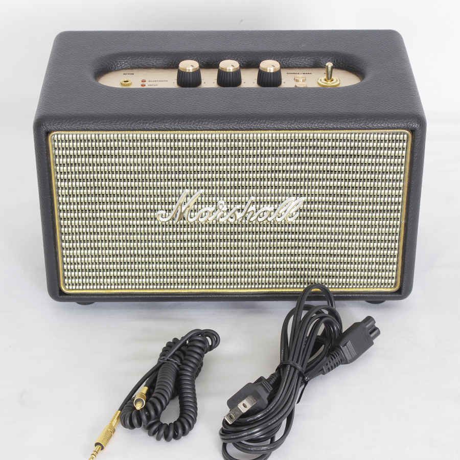 美品】Marshall Acton ブラック Bluetooth対応 スピーカー マーシャル