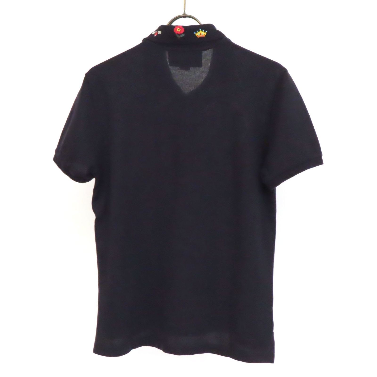 美品 GUCCI 刺繍ネイビーポロシャツ