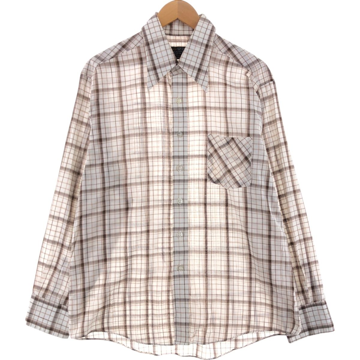 古着 80's 韓国製 JCペニー シャツ アクリル チェック ビンテージ 最終売り尽し古着 80s USA製 JC Penney The Fox Sweater キツネ