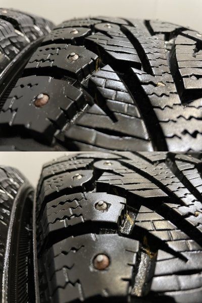 HANKOOK winter I Pike 155/65R14】スパイクタイヤ【AQUA 14インチ 5J4HPCD100+45】バリ溝 軽自動車用  (TB696) - メルカリ