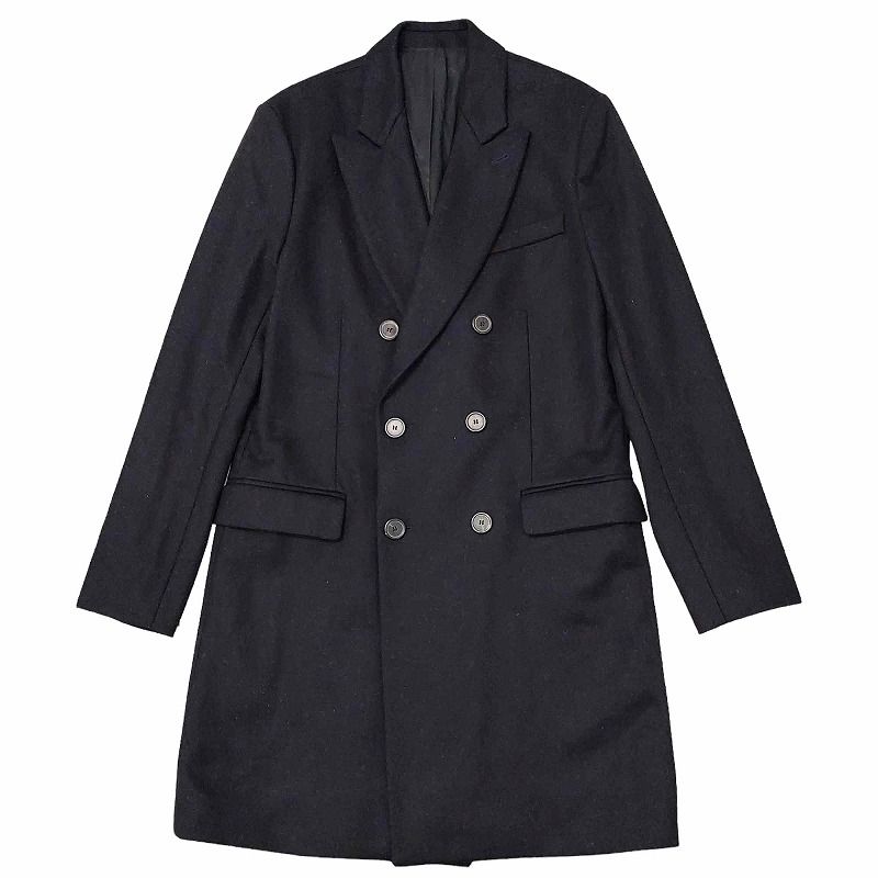 アミ アレクサンドル マテュッシ ami alexandre mattiussi CLASSIC DOUBLE BREASTED COAT  ダブルチェスターコート ロングコート ジャケット 46 ダークネイビー