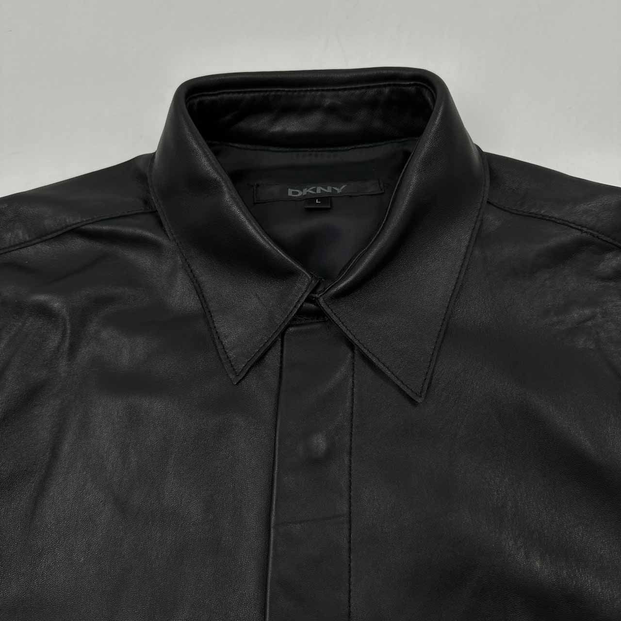 90s 00s Y2K ヴィンテージ DKNY 羊革 本革 ラムレザー シープ