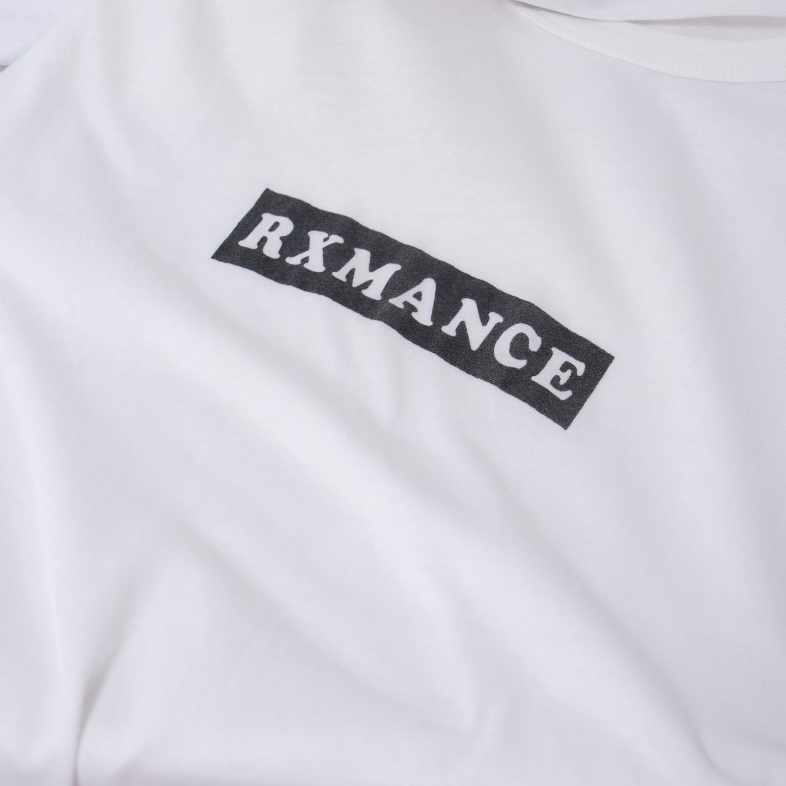 SLOBE IENA×RXMANCE スローブイエナ×ロマンス 綿 コットン ロゴプリント Tシャツ カットソー トップス 白 /240607022