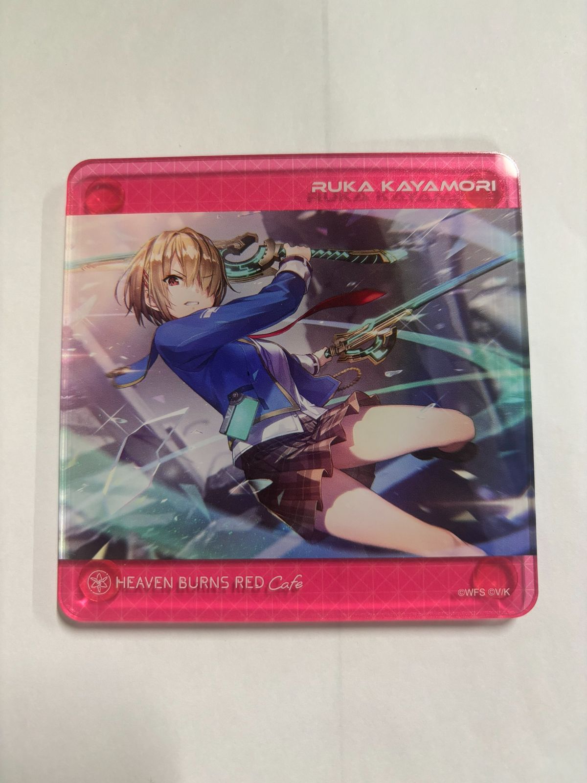 ヘブンバーンズレッド　ヘブバン　アクリルカード　カフェ　コラボ　海の家　茅森月歌 ヘブンバーンズレッド ヘブバン アクリルカード カフェ コラボ