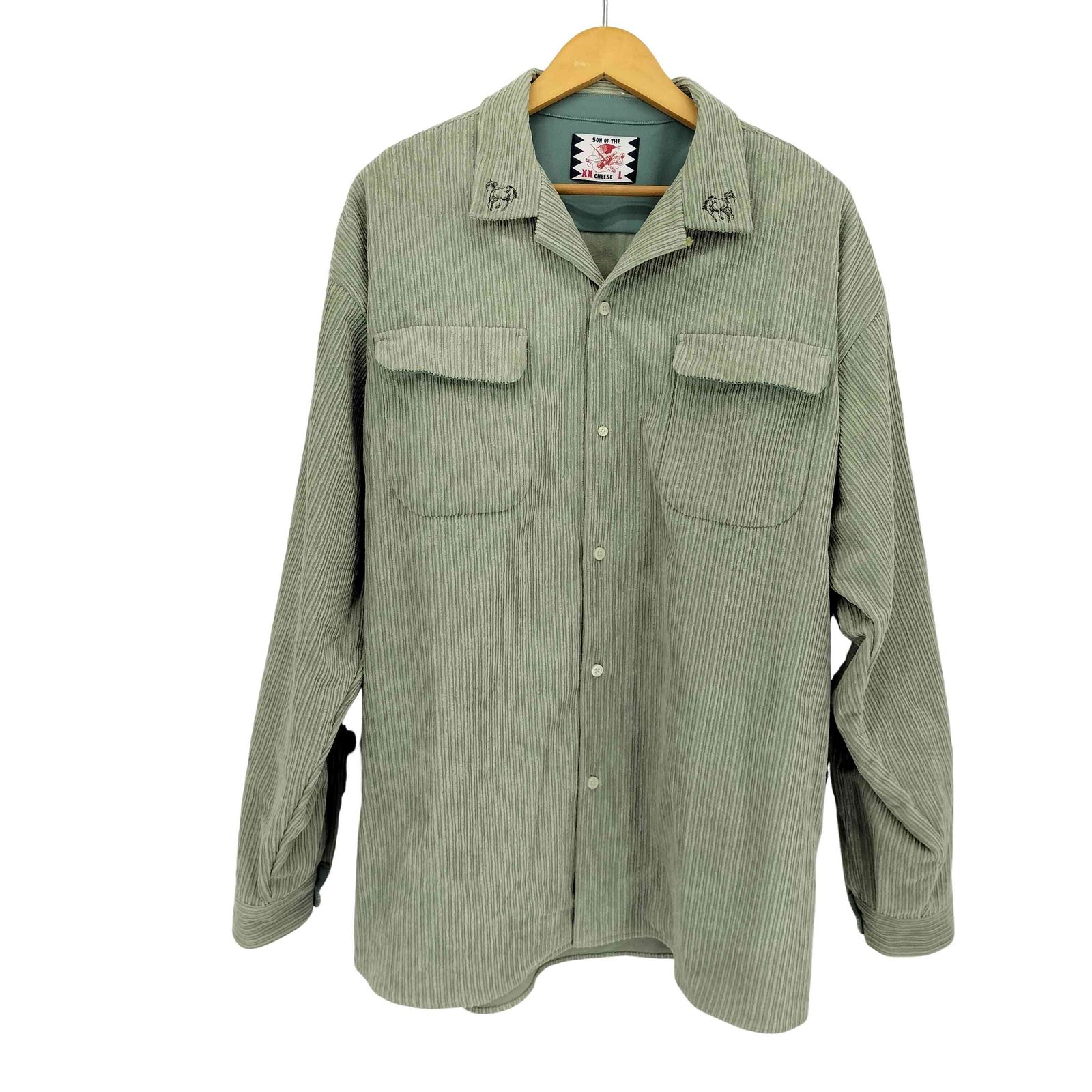 サノバチーズ SON OF THE CHEESE 22AW Horse Corduroy Shirts メンズ JPN：L 