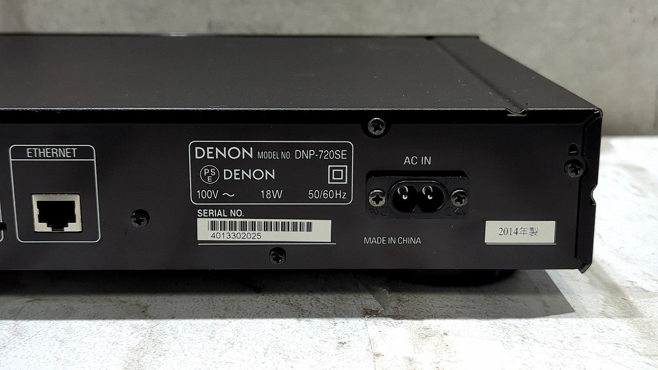 ☆状態良好☆ Denon デノン ネットワークオーディオプレーヤー ブラック DNP-720SE-K - メルカリ