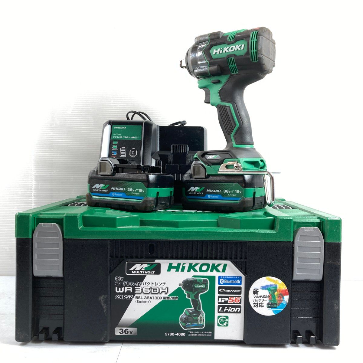 ＊＊HiKOKI ハイコーキ 36v コードレスインパクトレンチ WR36DH グリーン×ブラック PSEマーク有