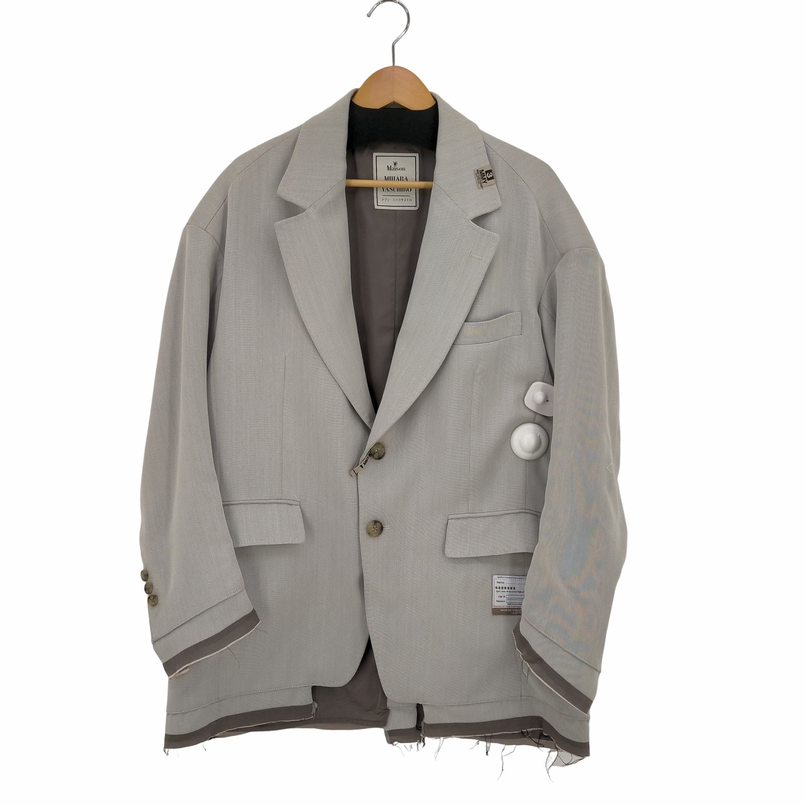 メゾンミハラヤスヒロ Maison MIHARA YASUHIRO Wide Back Blazer  