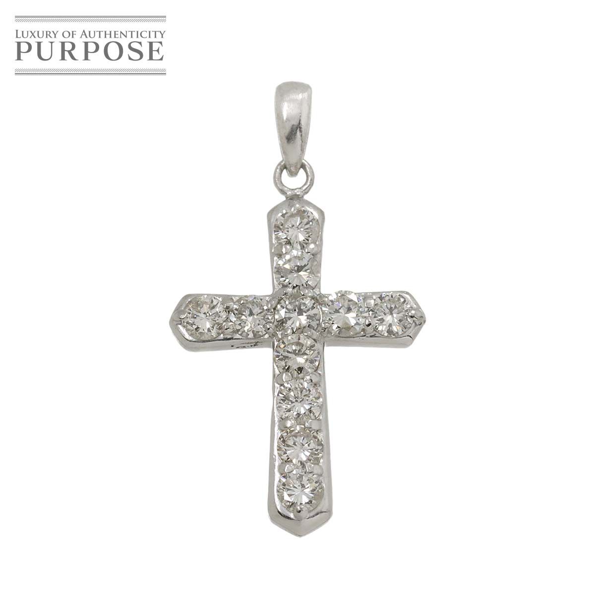 ダイヤ 1.05ct Pt プラチナ ペンダント トップ Diamond Pendant 