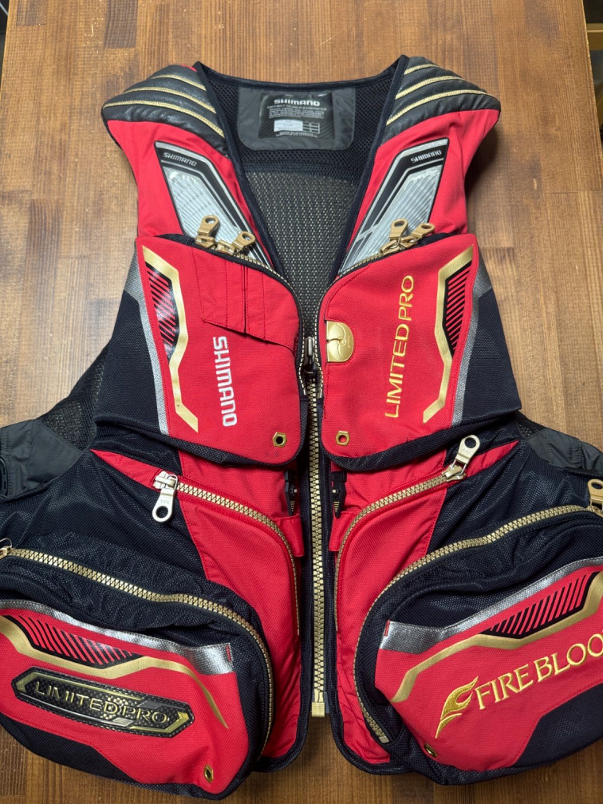 ファイアブラット リミテッドプロ SHIMANO フィッシングベスト XL