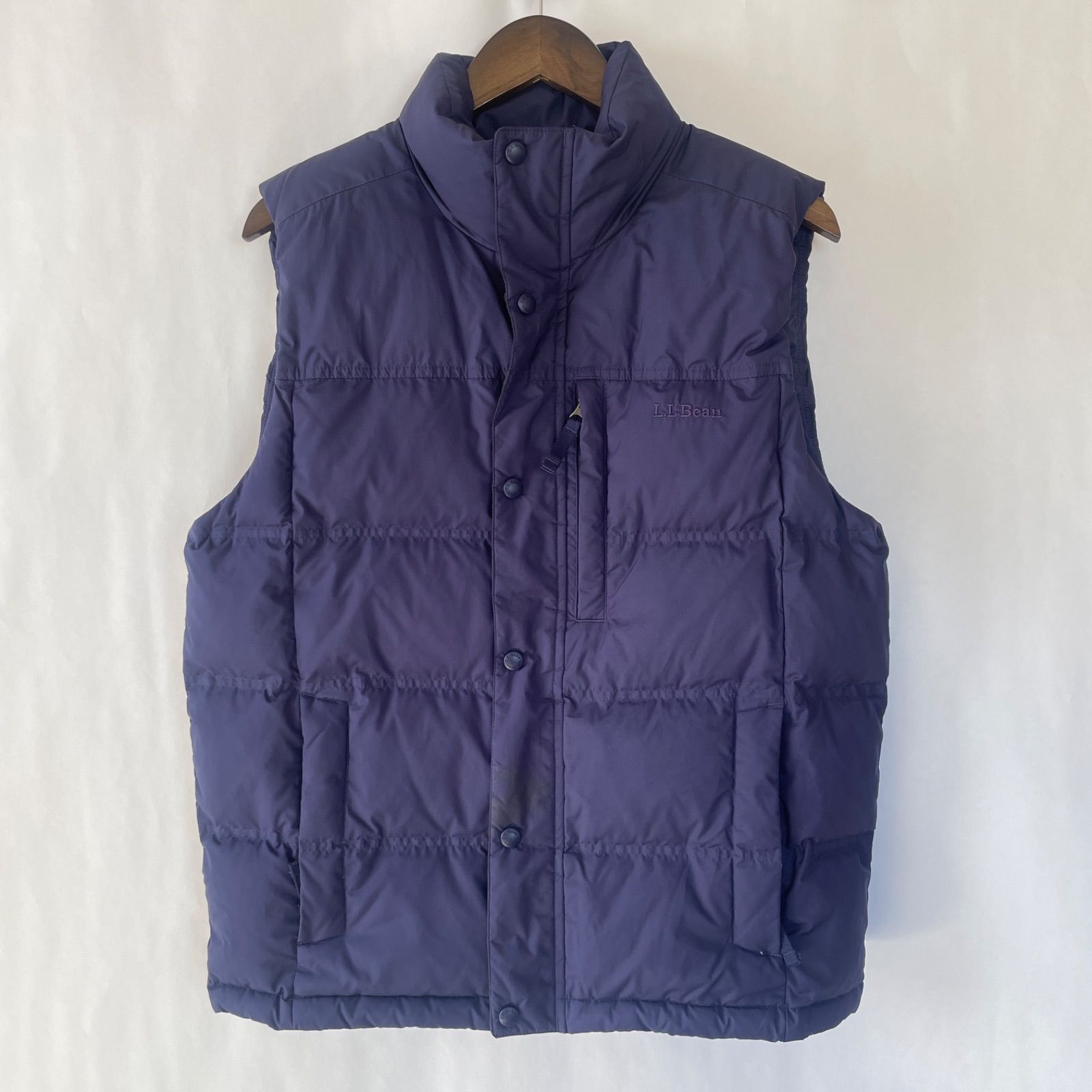 美品L.L. Bean エルエルビーン ダウンベスト S か M 相当 ネイビー