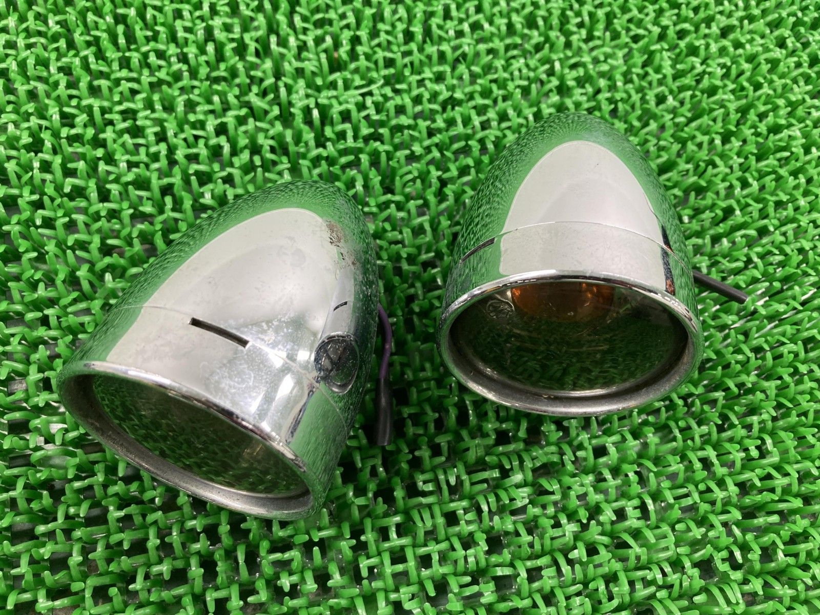 ウインカー 左右 50R-000440 ハーレー 純正 バイク 部品 スポーツスター ソフテイル ダイナ 割れ欠け無し 修復素材に 【中古】 44 ウインカー 左右 50R-000440 ハーレー 純正 バイク 部品 スポーツ