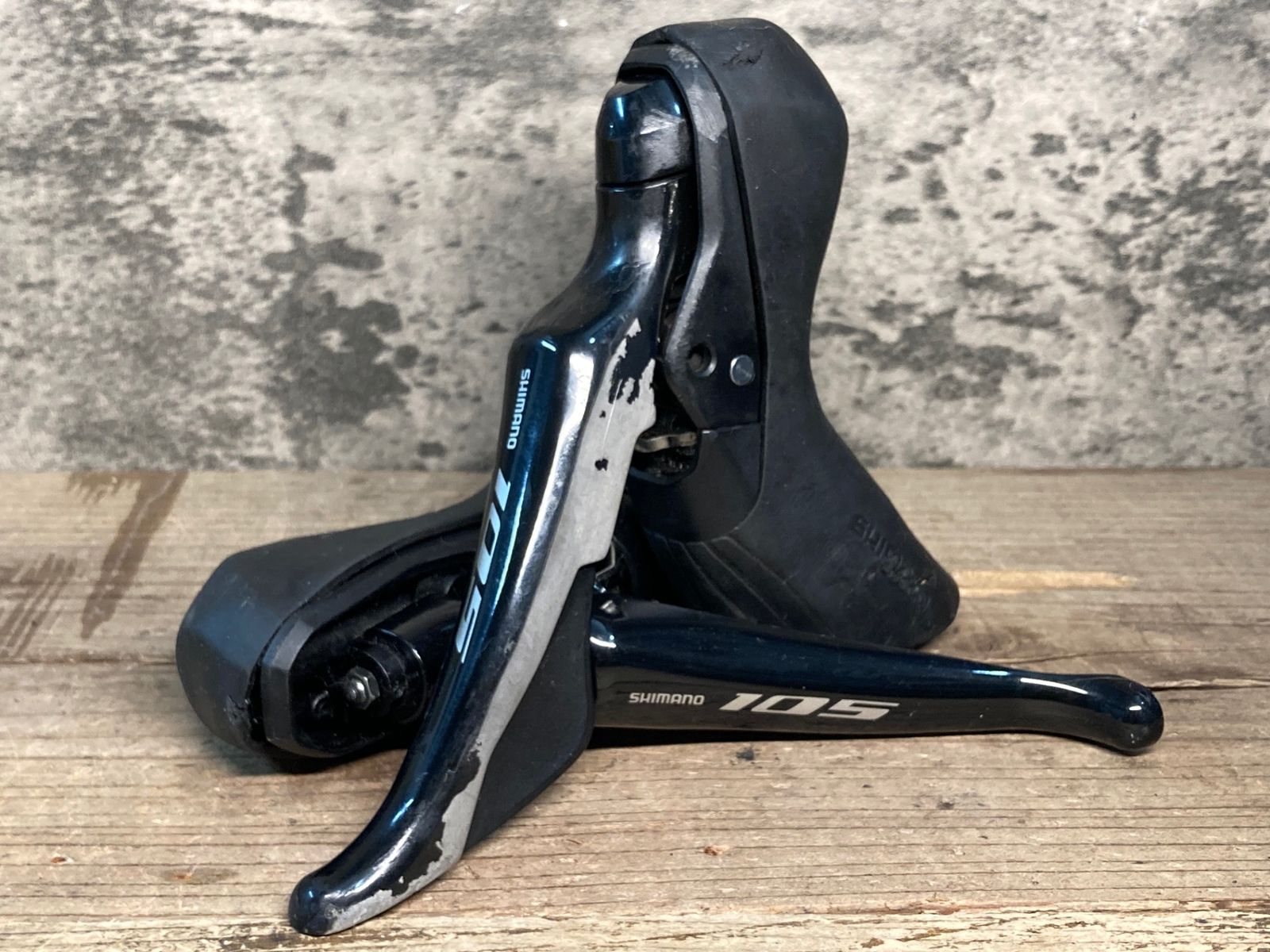 JJ093 シマノ SHIMANO ST-R7020 STIレバー 2x11S ブラケット劣化破れ傷 パーツ 固定部えぐれの為ジャンク