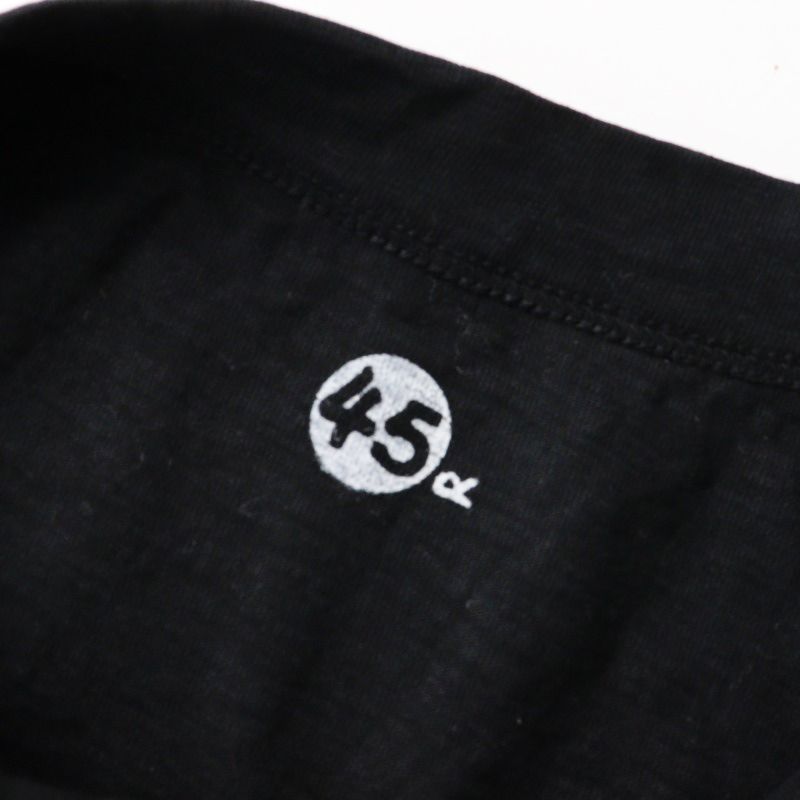 45R☆ジンバブエコットンVネック 45星半袖Tシャツ＊2色セット♪ 45Rジンバブエコットンの四角Tシャツ（インディゴ）: WOMEN｜45R