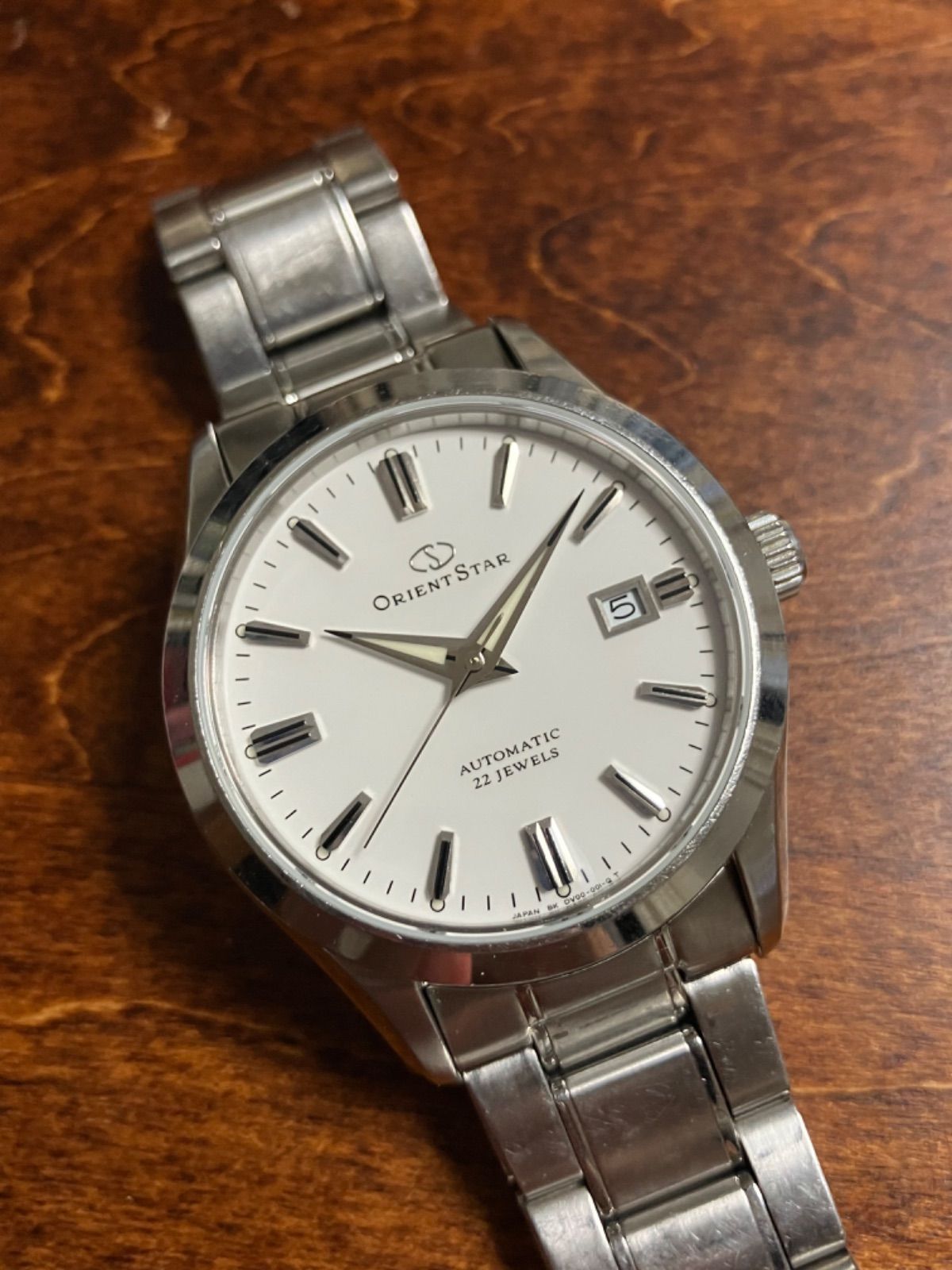オリエントスター orientstar 自動巻き メンズ腕時計 白文字盤 22石