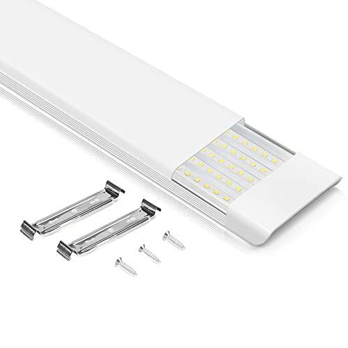 5列_1本 luckintech LED蛍光灯 180w形 90W消費電力 5灯相当 長さ120cm LEDベースライト 一体型台座付 直付 薄型 昼光色 天井照明 PSE適合 軽量 AC85-265V 1台