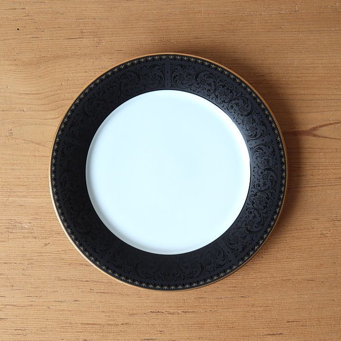 未使用 ノリタケ ベネディクタ ディナー皿 2枚 黒 ノリタケ Noritake Benedicta ベネディクタ ディナー皿 食器
