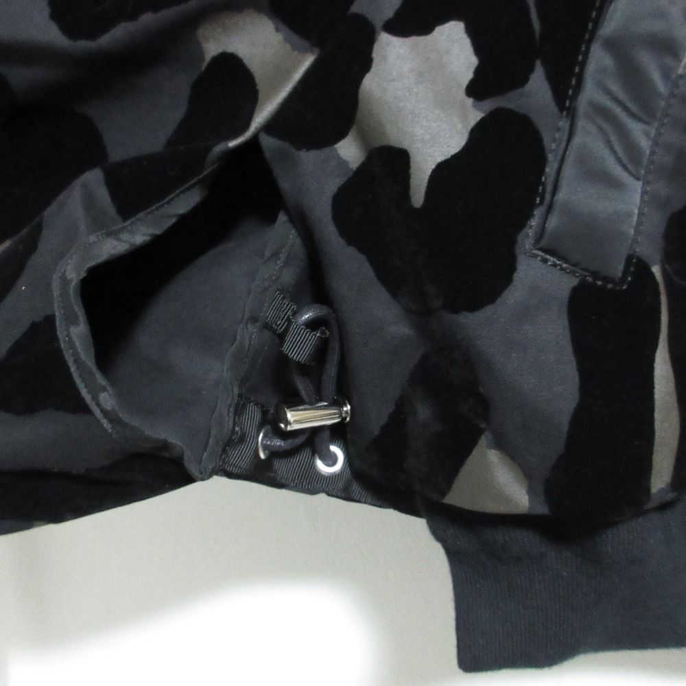 sacai - 良品 sacai サカイ レオパード柄 MA-1 ドッキングジャケット ショートブルゾン 22-06131 サイズ1 ブラック レディース 古着 中古 USED 良品 sacai サカイ レオパード柄 MA-1 ドッキングジャケット ショート