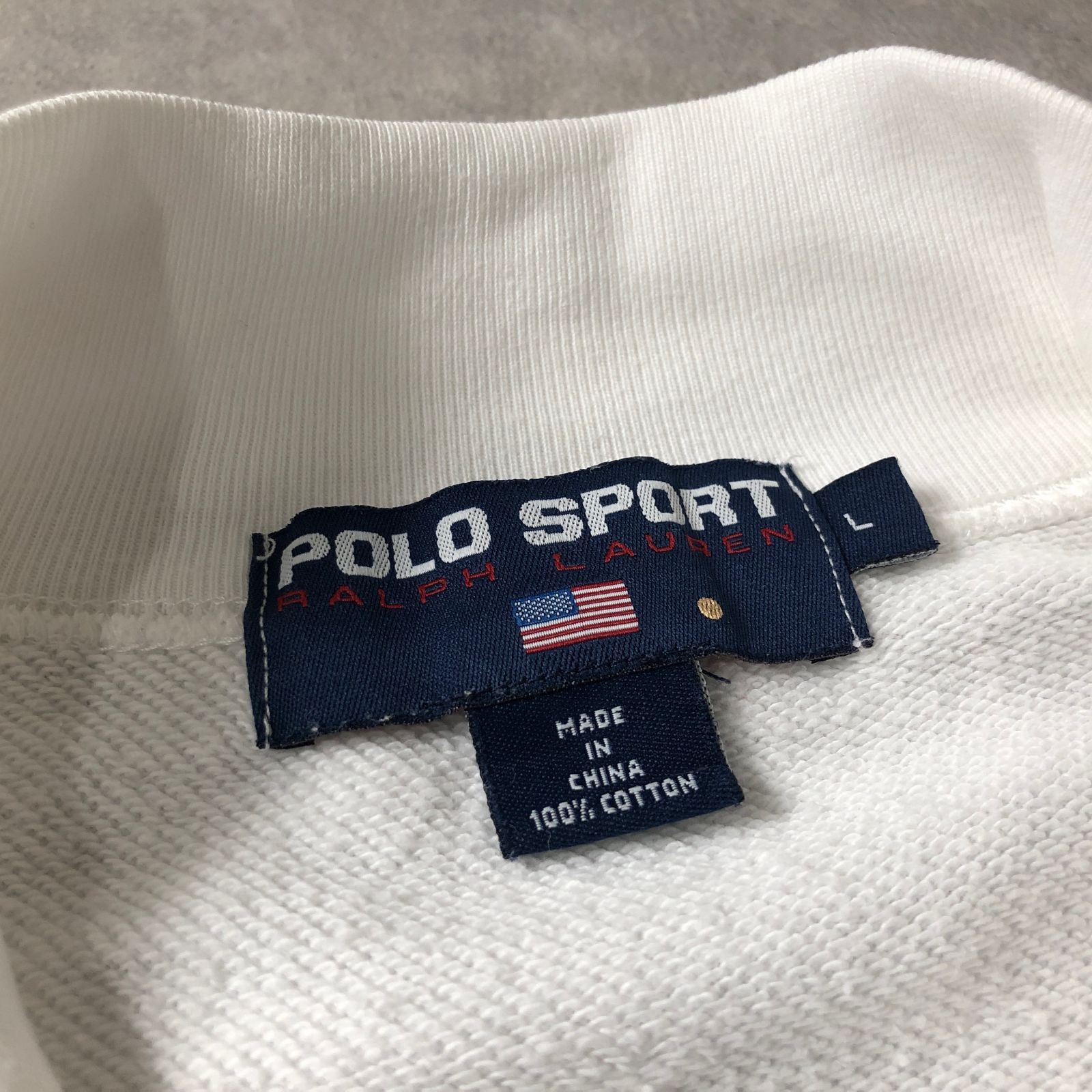 90年代オリジナル ヴィンテージ POLO SPORT RL-92 刺繍 ハーフジップ 
