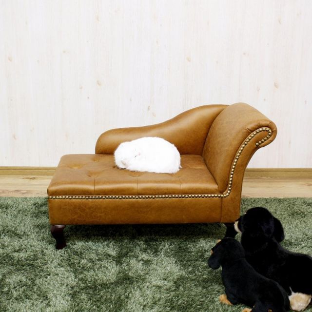 後藤家具物産 チェアスターフィールド風ゴージャスペットソファー PSO-JOE ペットベッド ペット家具
