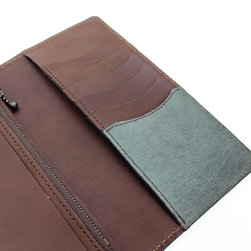 ケイシイズ KCs エレファント ロングウォレット 長財布 黒赤