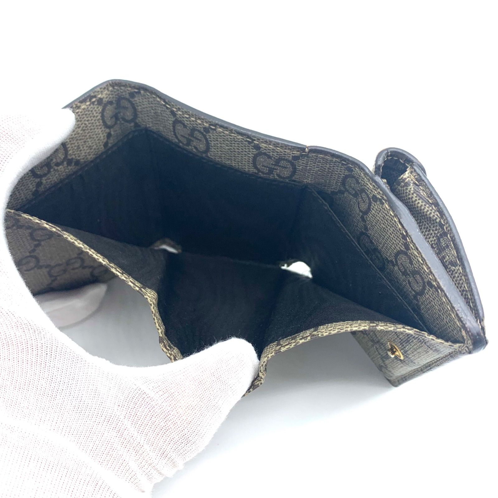 限定品】GUCCI × BALENCIAGA ザ ハッカー GGスプリーム 三つ折り 財布