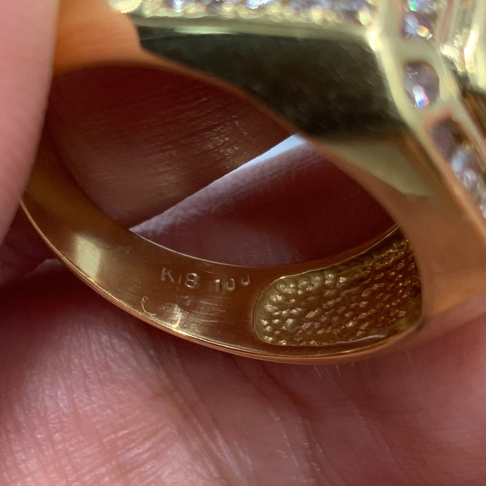 K18K 18金 印台 ダイヤモンドリング 6.7g 0.528ct 1ct 約14号 - メルカリ