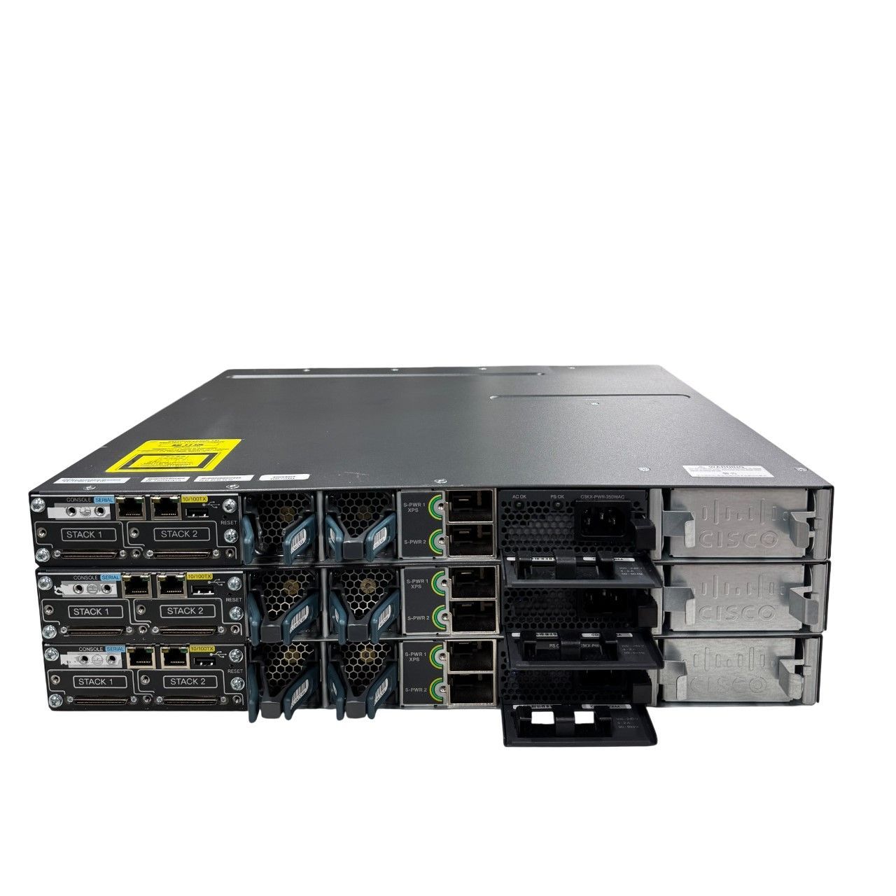 Cisco Catalyst 3750 X 48 T S WS C 電源 1 FANプラスチック破損 ３台セット