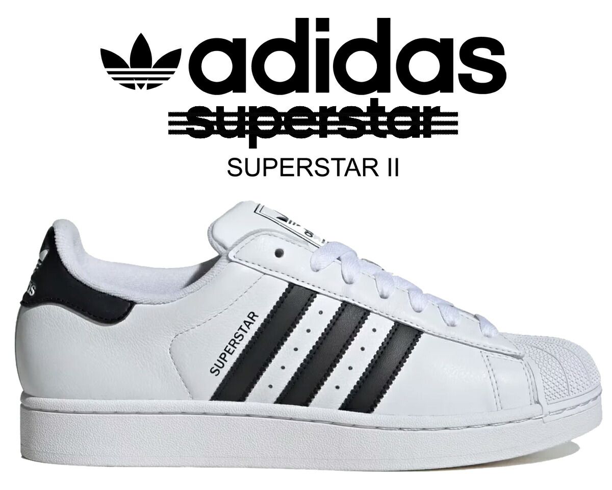 アディダス スーパースター 2 フットウェアホワイト コアブラック adidas SUPERSTAR II FTWWHT|CBLACK|FTWWHT ih8659