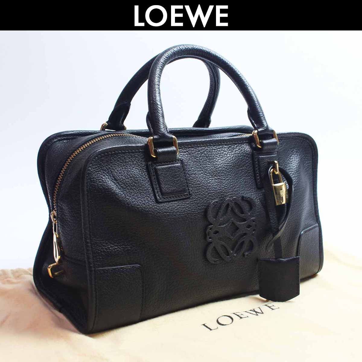 LOEWE ロエベ アマソナ28 レザー ハンドバッグ ミニ トート
